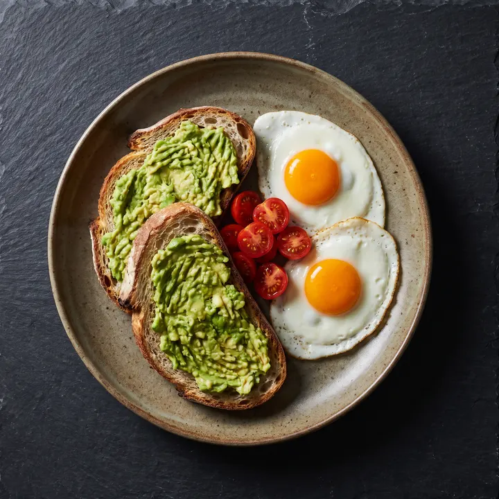 Tostada de aguacate y huevos